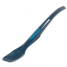 FORCLAZ FOLDING TREKKING CUTLERY (FORK/SPOON) - TREK 500 - Blue Plastic