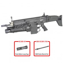 FN SCAR Heavy Deluxe Version - Black - Valued Pack & Free M800 Battery Carrier