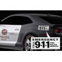 LAPD Police Sticker Car Tail/Black)
